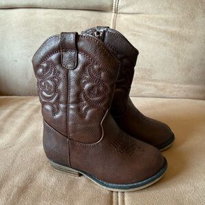 Cat & Jack NWOT Brown Size 7 Cowgirl Boots